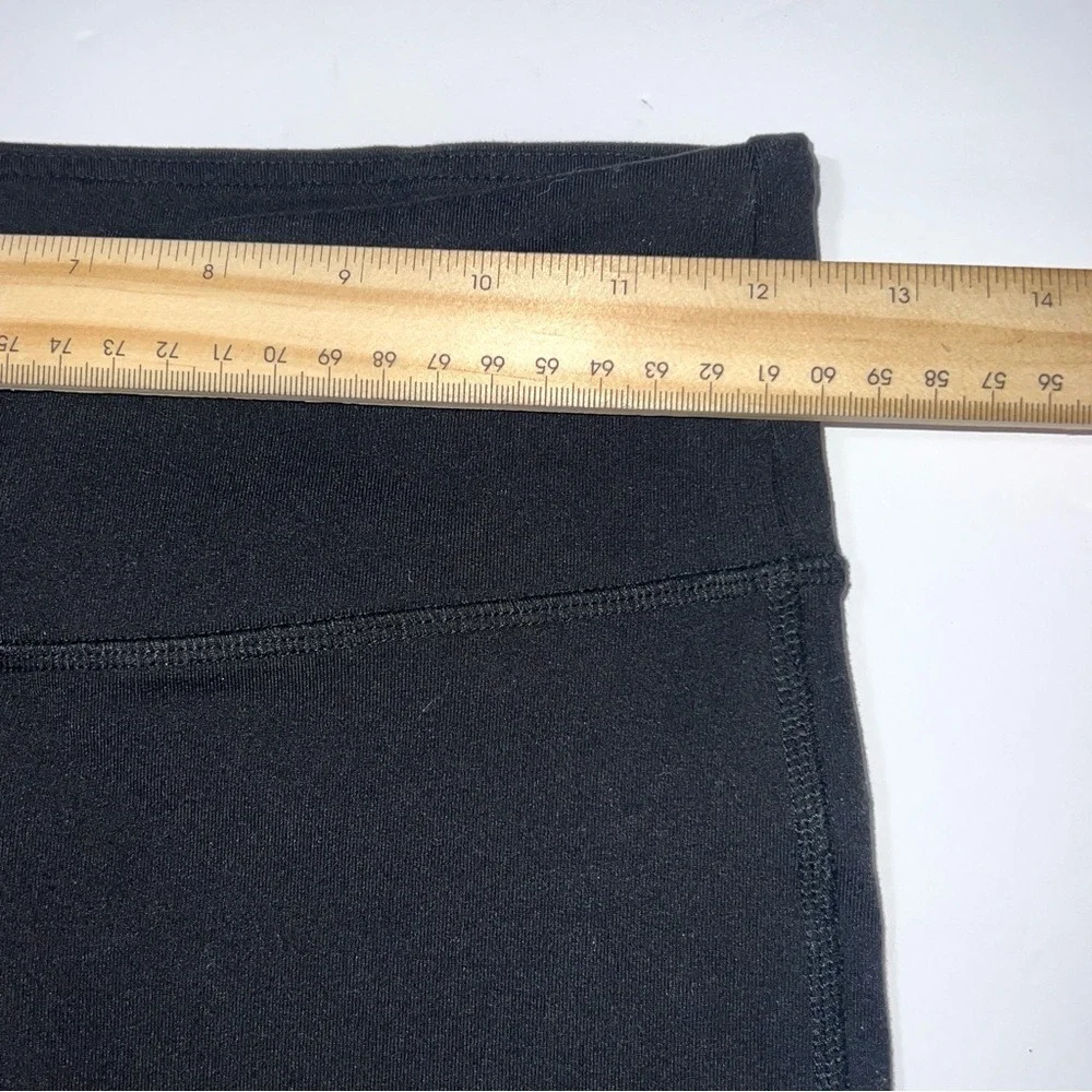 ALO YOGA GODDESS ruched ribbed two-tone color-block stretch knit leggings Xsmall
